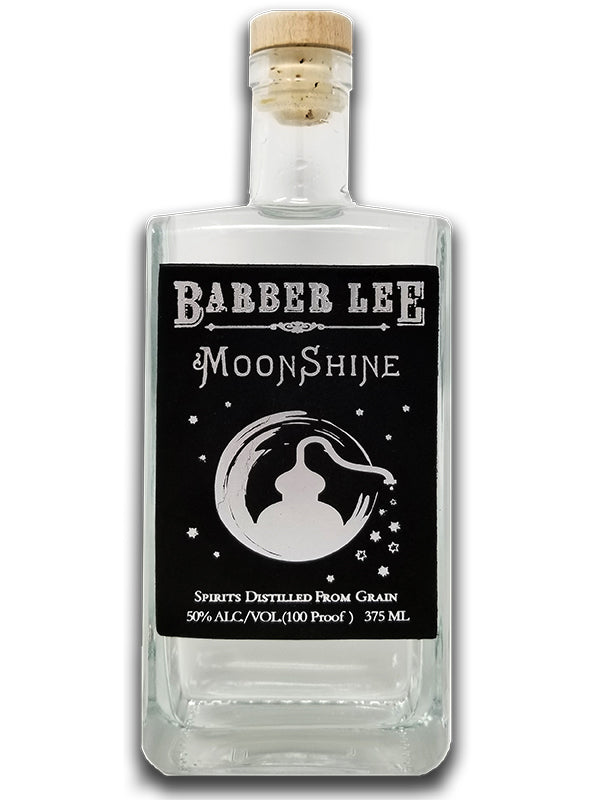 Barber Lee Moonshine at Del Mesa Liquor