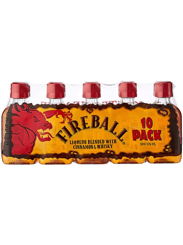 Fireball 10 Pack Miniatures | Del Mesa Liquor