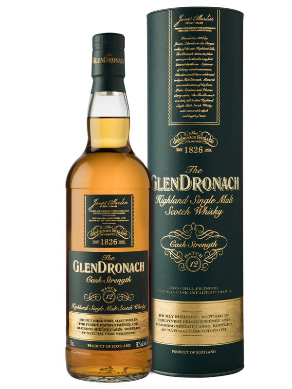 GlenDronach Cask Strength Scotch Whisky Batch 12 | Del Mesa Liquor
