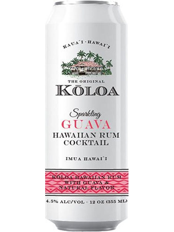 Koloa Sparkling Guava Hawaiian Rum Cocktail at Del Mesa Liquor