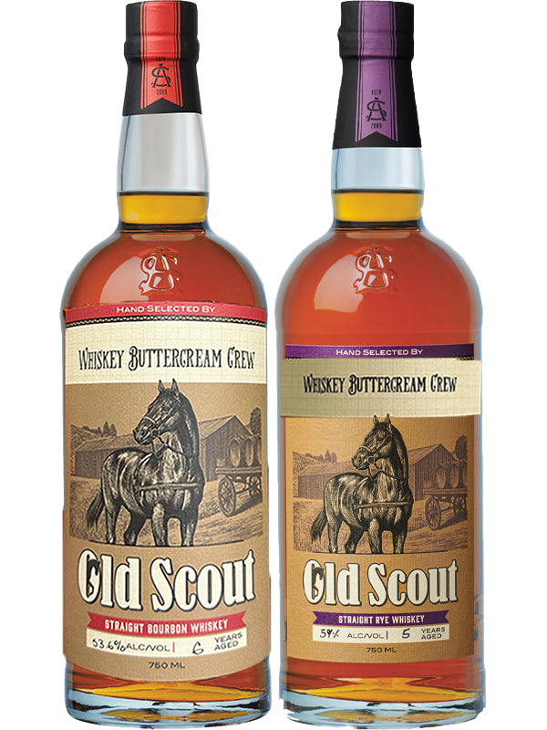 Smooth Ambler Old Scout 'Whiskey Buttercream Crew' Single Barrel Bourbon and Rye Whiskey Bundle at Del Mesa Liquor