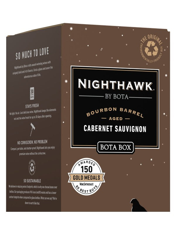 Nighthawk By Bota Bourbon Barrel Aged Cabernet Sauvignon Wine