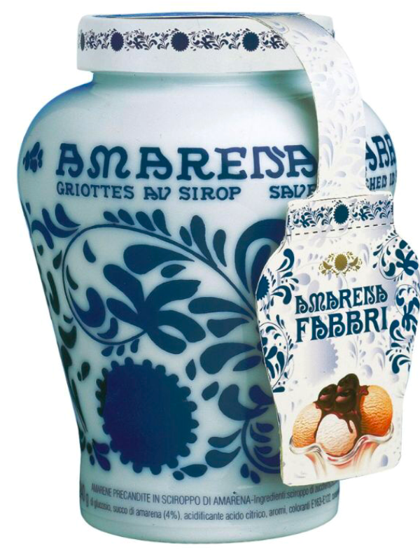Fabbri Amarena Cherries Ceramic Vase at Del Mesa Liquor
