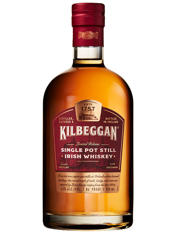 Kilbeggan Single Pot Still Irish Whiskey