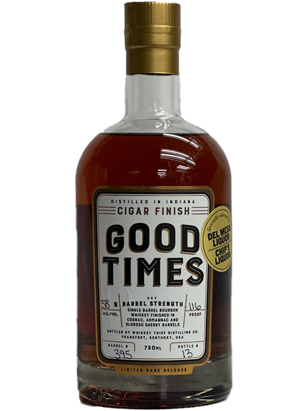 Good Times Cigar Finish 'Del Mesa Liquor x Chip's Liquor' Single Barrel Select Bourbon Whiskey at Del Mesa Liquor