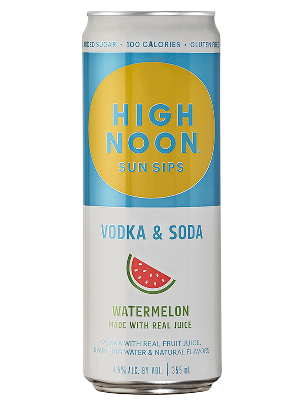 High Noon Watermelon Vodka & Soda at Del Mesa Liquor