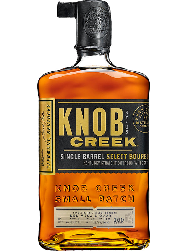 Knob Creek Single Barrel Select Bourbon Whiskey 'Del Mesa Liquor #7' at Del Mesa Liquor