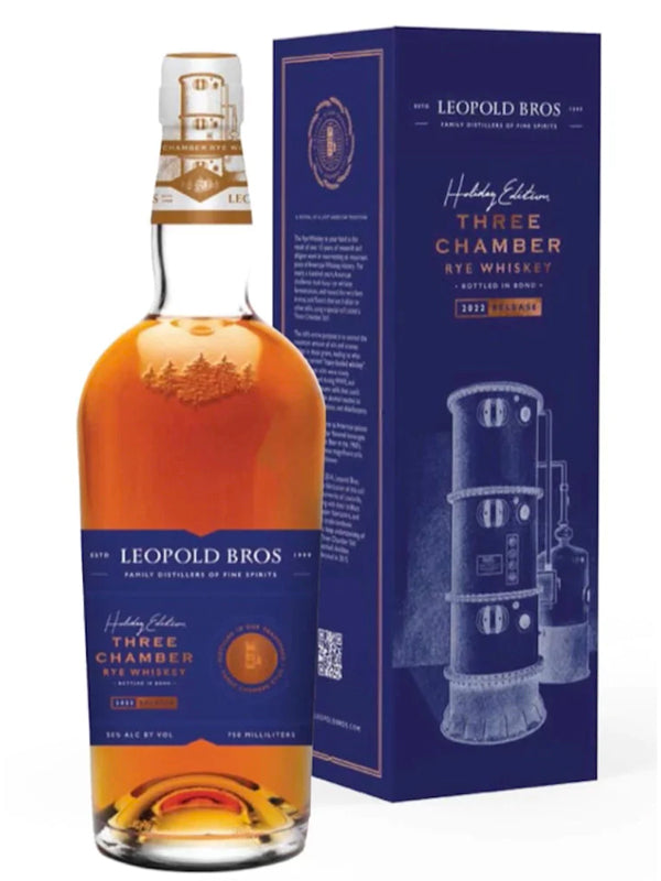 Leopold Bros Three Chamber Rye Whiskey Holiday Edition 2022 at Del Mesa Liquor