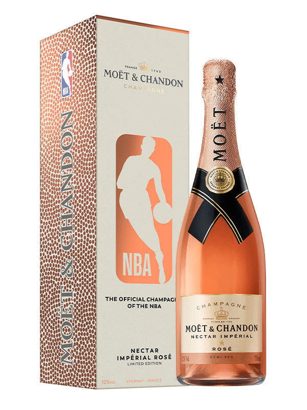 Moet & Chandon Nectar Imperial Rose NBA Gift Box (750ml)