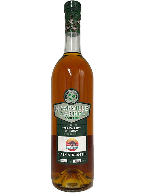 Nashville Barrel Company Cask Strength Rye Whiskey California Exclusive at Del Mesa Liquor