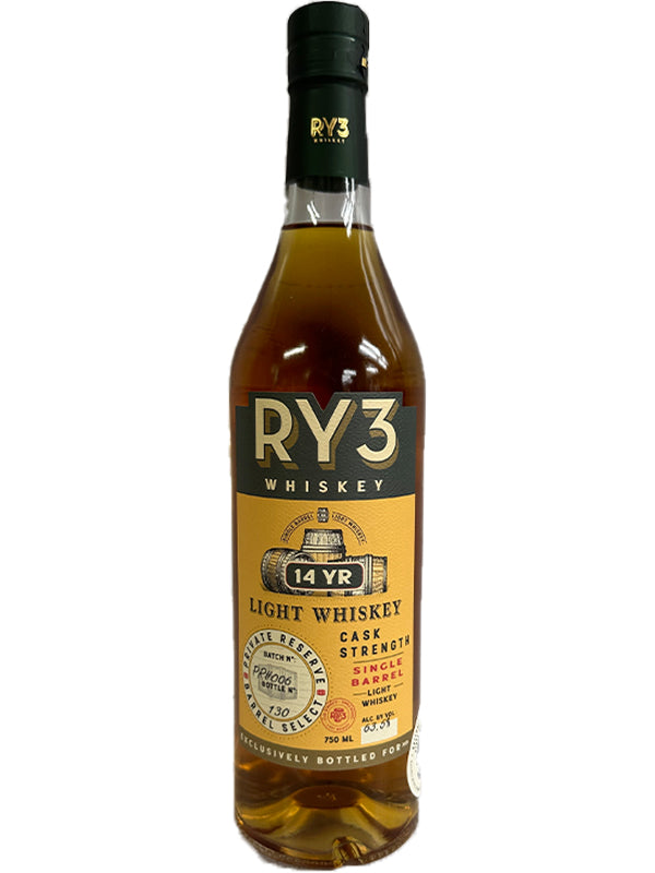 RY3 14 Year Old Private Reserve Barrel Select Light Whiskey at Del Mesa Liquor