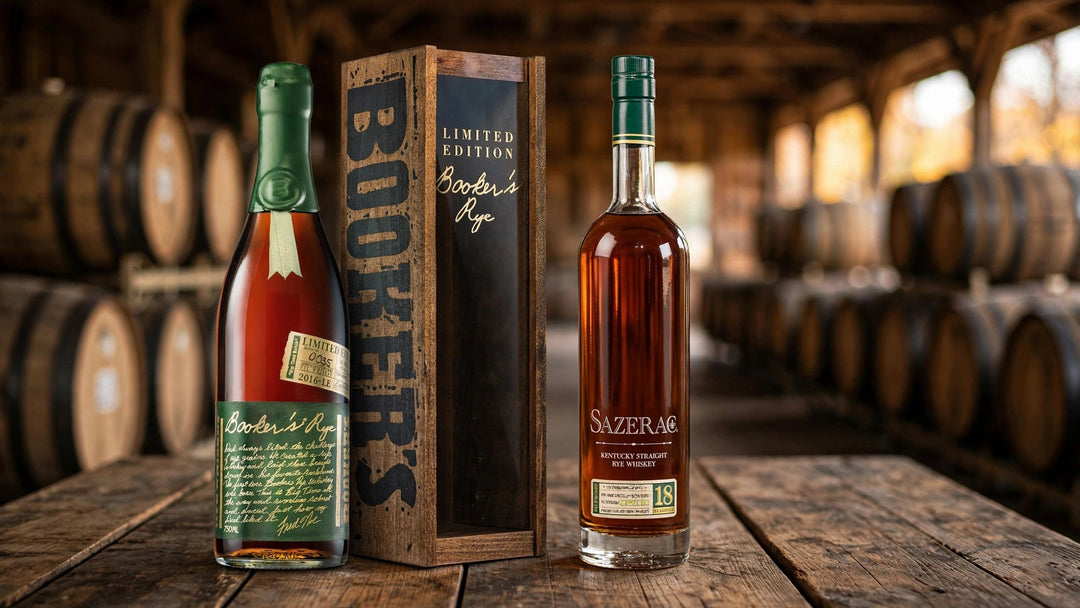 Booker's Limited Edition 13 Year Old Rye 'Big Time Batch' and Sazerac 18 Year Old Rye Whiskey 2021 at Del Mesa Liquor