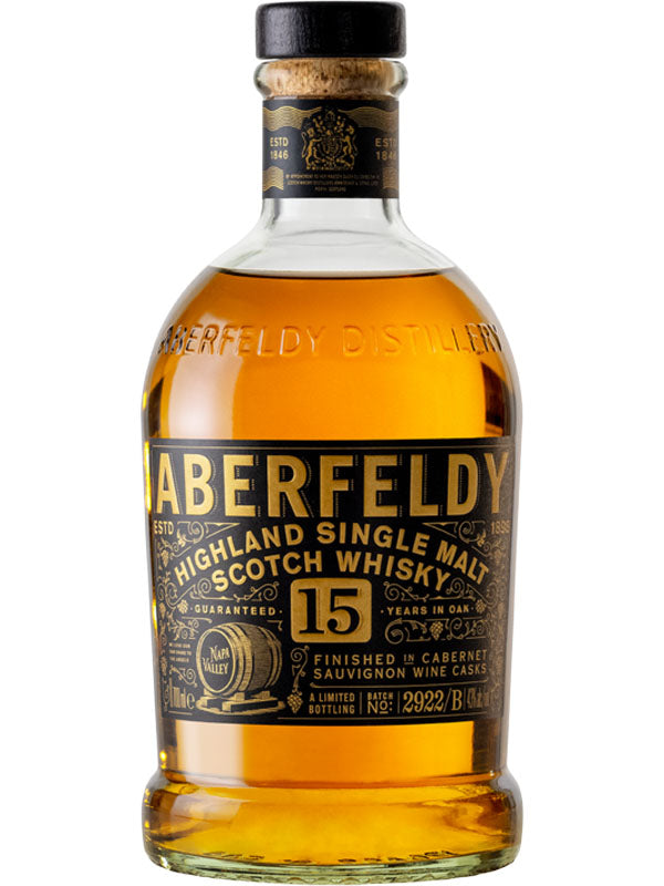 Aberfeldy 15 Year Old Scotch Whisky Finished in Napa Valley Cabernet Sauvignon Wine Casks at Del Mesa Liquor