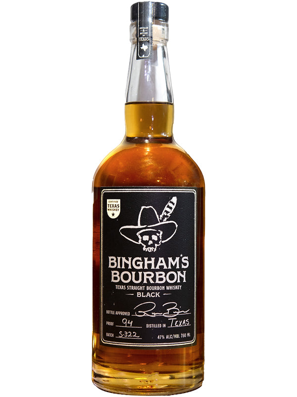 Bingham's Bourbon Black Texas Straight Bourbon Whiskey by Ryan Bingham
