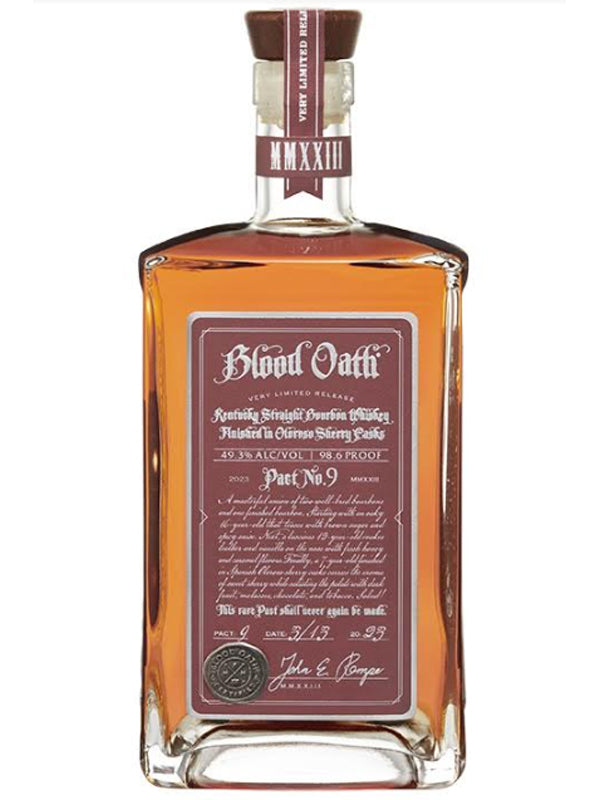 Blood Oath Pact No. 9 Bourbon Whiskey Finished in Oloroso Sherry Casks at Del Mesa Liquor