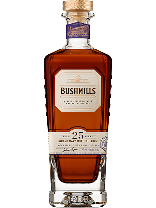 Bushmills 25 Year Old Port Pipe Finish Irish Whiskey