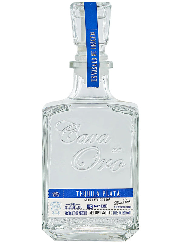 Cava de Oro Plata Tequila at Del Mesa Liquor