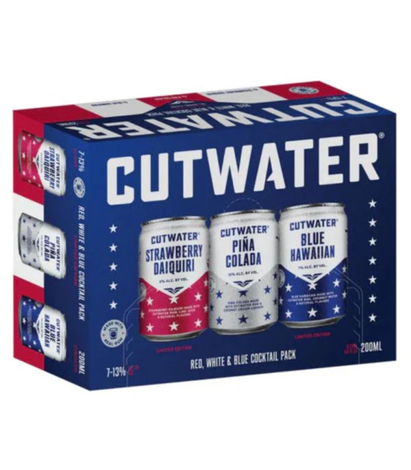 Cutwater Spirits Red White & Blue Variety 12 Pack
