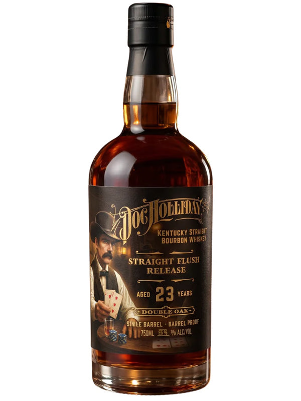 Doc Holliday 23 Year Old Bourbon Whiskey Straight Flush Release