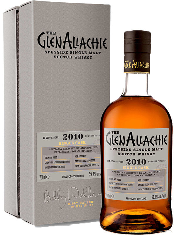 GlenAllachie Single Chinquapin Cask #4553 12 Year Old Scotch Whisky 2010 at Del Mesa Liquor