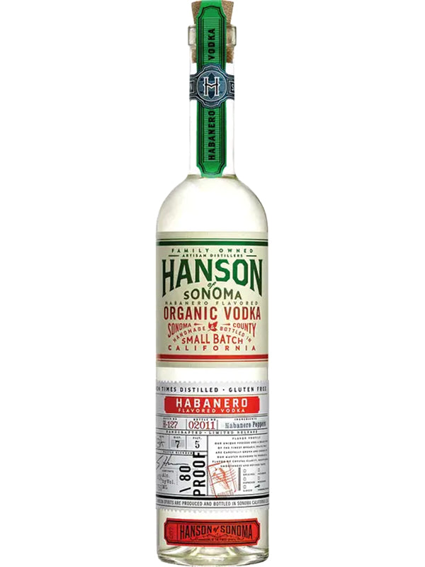 Hanson of Sonoma Organic Habanero Vodka at Del Mesa Liquor