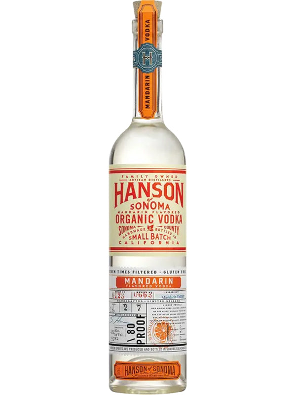 Hanson of Sonoma Organic Mandarin Vodka at Del Mesa Liquor