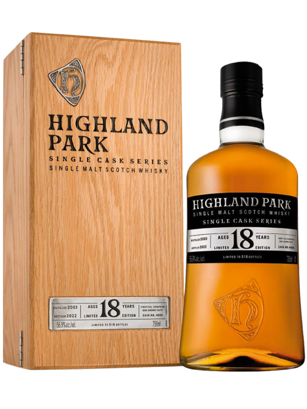 Highland Park 'Single Cask Series' 18 Year Old Scotch Whisky 2003