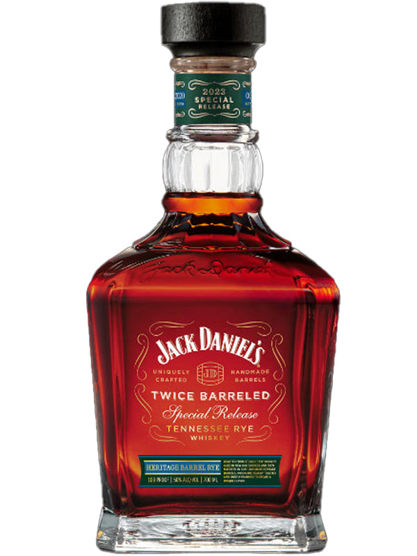 Jack Daniel's 'Twice Barreled' Special Release Heritage Barrel Rye Whiskey 2023 at Del Mesa Liquor