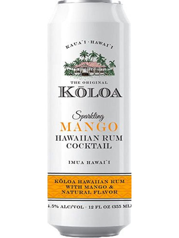 Koloa Sparkling Mango Hawaiian Rum Cocktail at Del Mesa Liquor