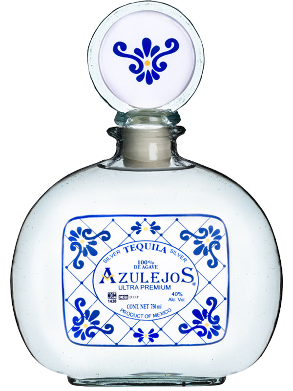 Los Azulejos Silver Tequila at Del Mesa Liquor