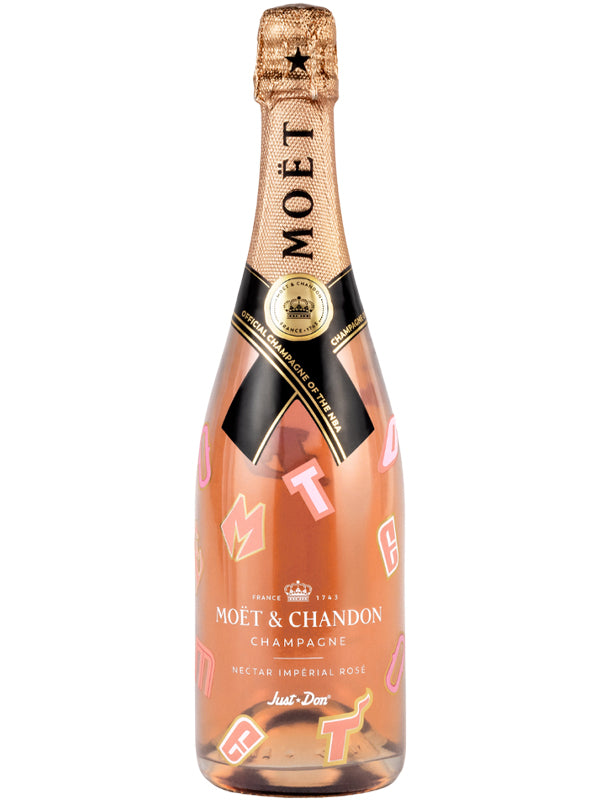 Moet & Chandon Nectar Imperial Rose NBA Collection by Just Don Limited Edition at Del Mesa Liquor