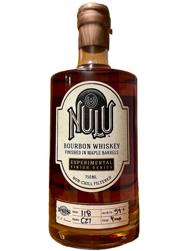 Nulu Experimental Finish Series Bourbon Whiskey Finished in Maple Barrels at Del Mesa Liquor
