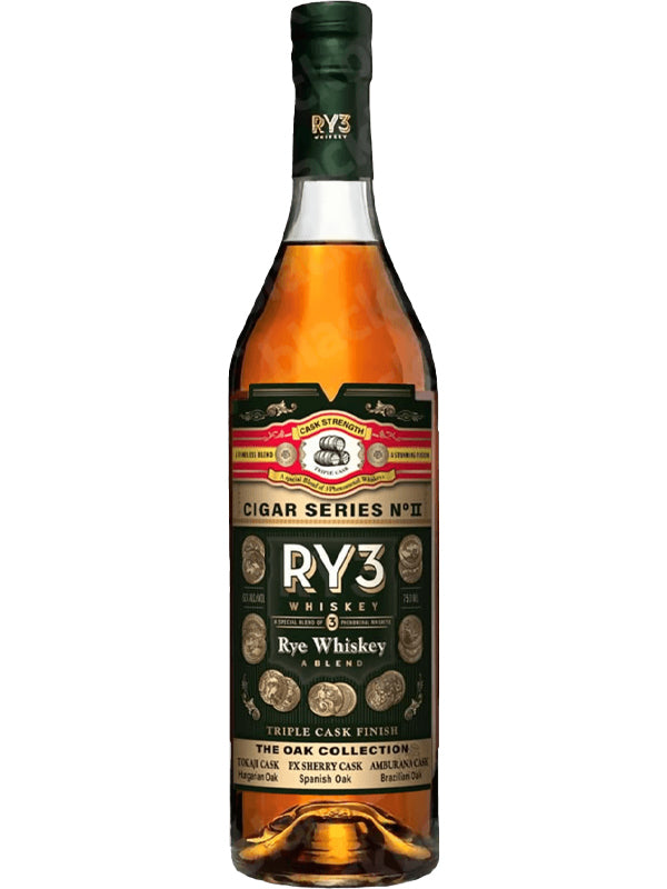 RY3 Cigar Series No. 2 The Oak Collection Cask Strength Rye Whiskey