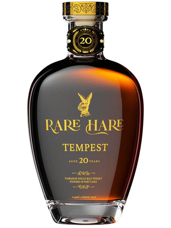Rare Hare Tempest 20 Year Old Tasmanian Whisky Finished in Port Casks