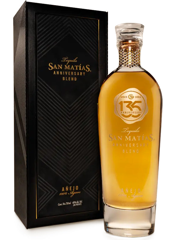 San Matias '135th Anniversary Blend' Anejo Tequila at Del Mesa Liquor