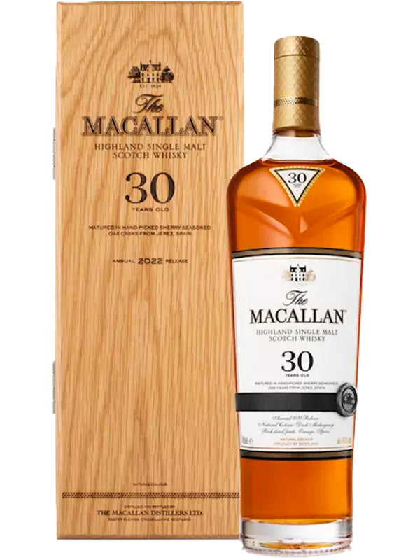 The Macallan Sherry Oak 30 Year Old Scotch Whisky 2023