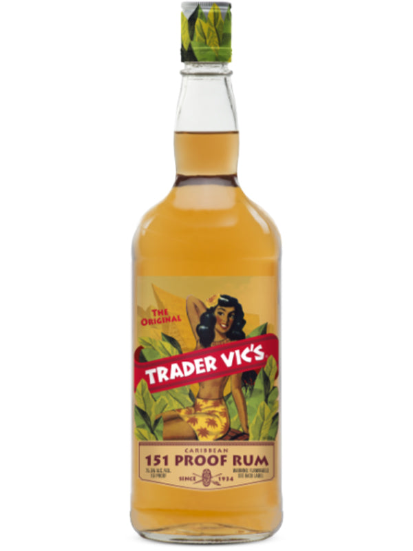 Trader Vic's Overproof 151 Rum 1L at Del Mesa Liquor