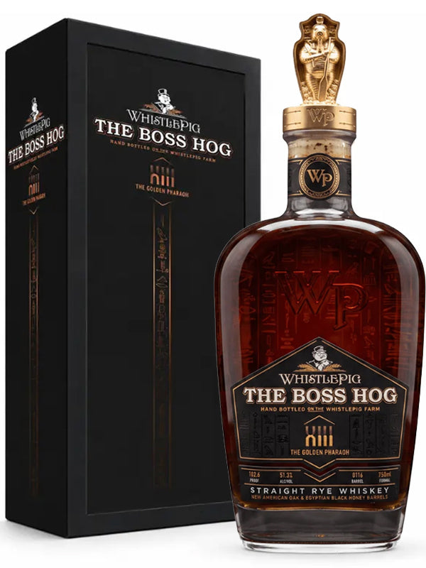 WhistlePig The Boss Hog XIII - The Golden Pharaoh Gold Topper