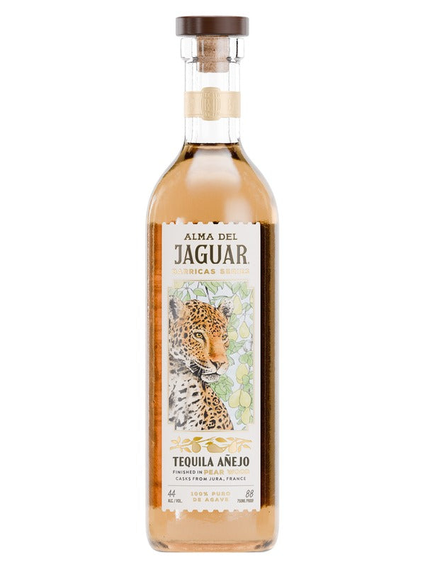 Alma del Jaguar Barricas Pear Wood Cask Anejo Tequila bottle