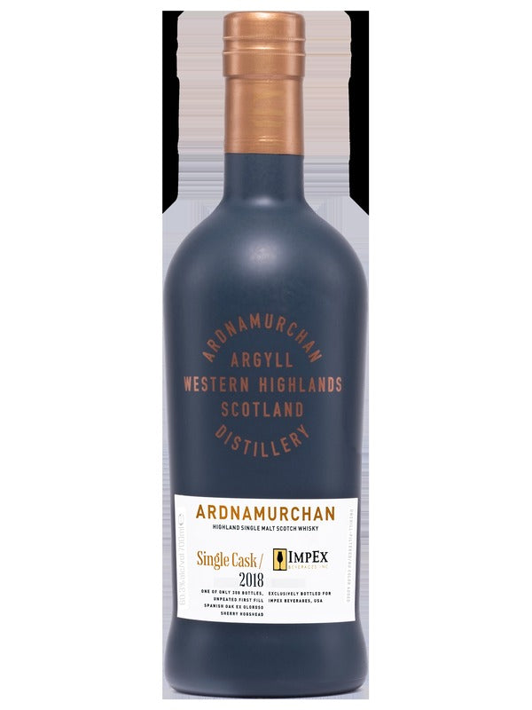 Ardnamurchan 7 Year Old Single Cask / No: 910 Unpeated Ex-Bourbon Scotch Whisky 2018