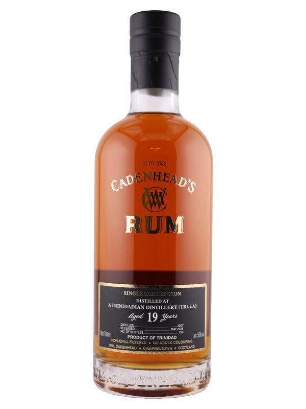 Cadenhead A Trinidadian Rum 2007 19 Year Old