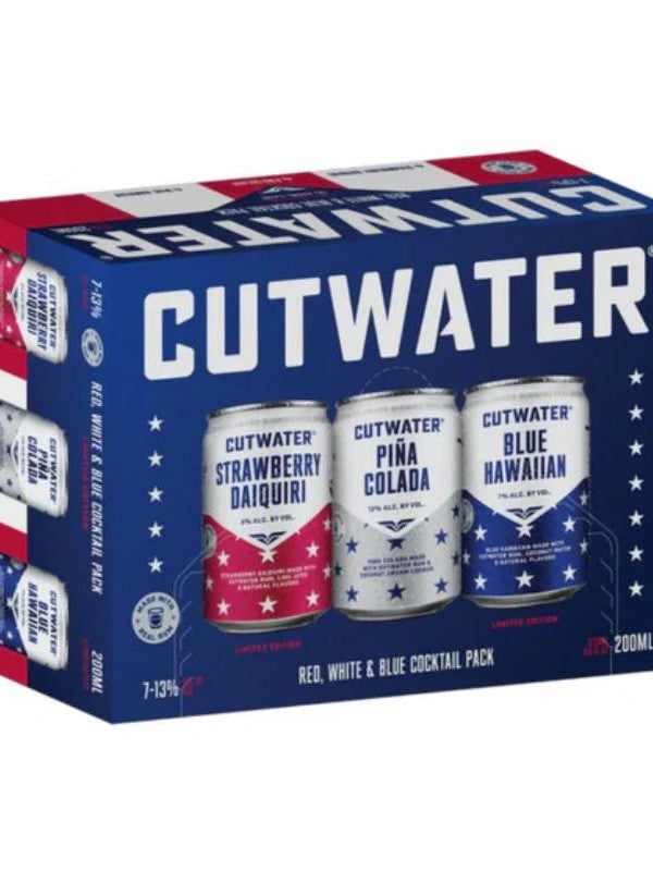 Cutwater Spirits Red White & Blue Variety 12 Pack