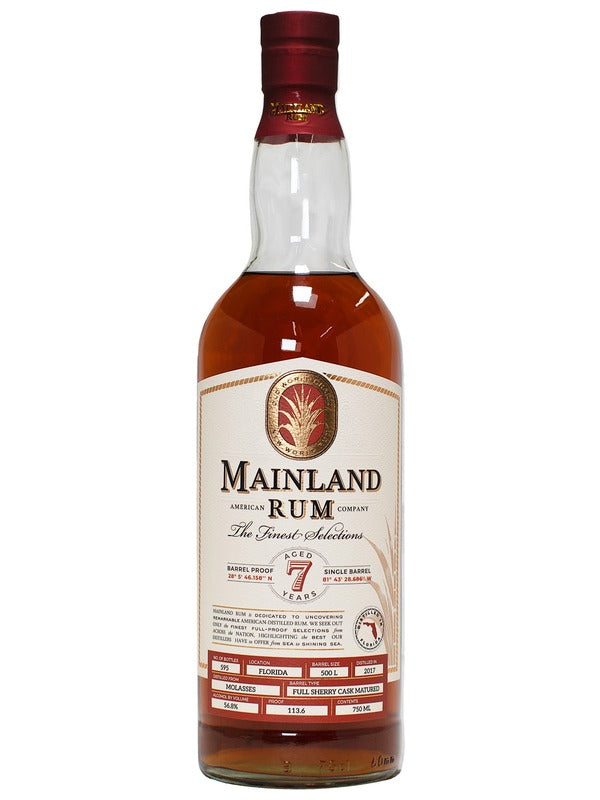 Mainland 7 Year Old Florida Rum at Del Mesa Liquor