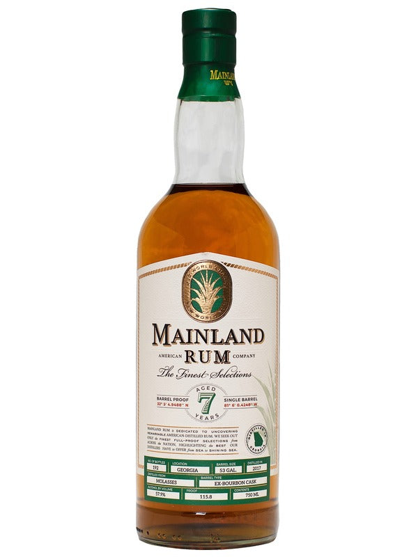 Mainland 7 Year Old Georgia Rum at Del Mesa Liquor