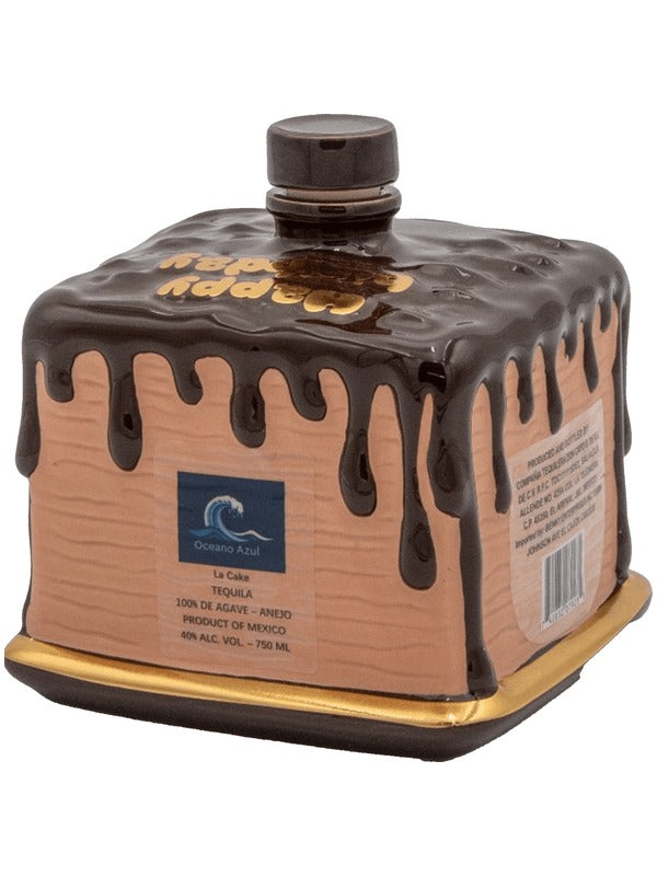 Oceano Azul Square Chocolate La Cake Anejo Tequila bottle