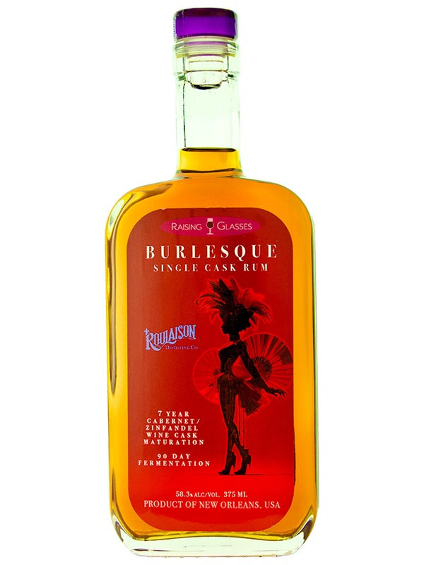 Raising Glasses Burlesque 7 Year Old Single Cask Rum at Del Mesa Liquor