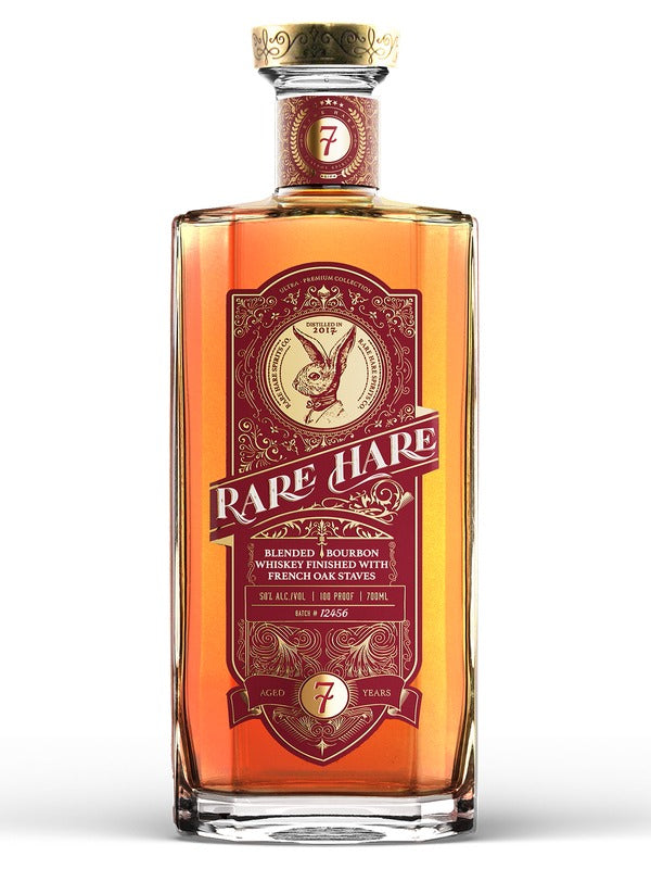 Rare Hare 7 Year Old Blended Bourbon Whiskey Finished with French Oak Staves at Del Mesa Liquor