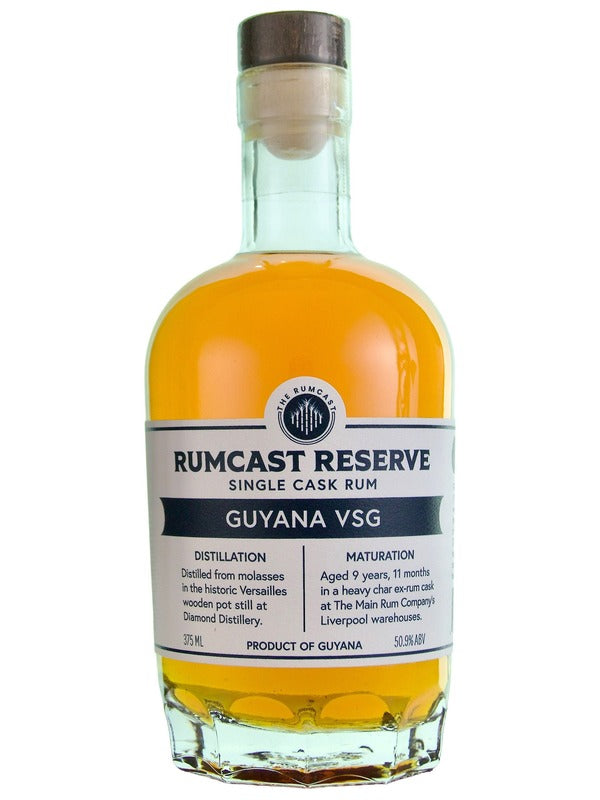Rumcast Reserve Single Cask Guyana VSG Rum at Del Mesa Liquor