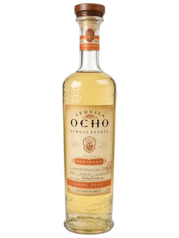 Tequila Ocho Barrel Proof Reposado Tequila Salto de Nogales 2026