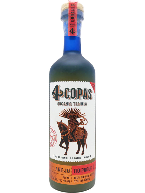 4 Copas Organic Anejo Tequila 110 Proof at Del Mesa Liquor